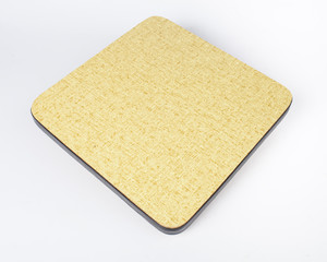 Dessous de plat en Formica jaune Années 70 - Vintage, French antique