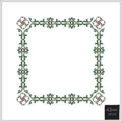 Vector design square elements for template. Frame of square for website or business template. Grunge square background.