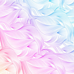 Abstract cartoon color background, wallpaper. Doodle pattern sea waves, ocean, river, wind. Texture textile fabric, printing, web design, card, poster, flyer, banner, packaging, wrapping