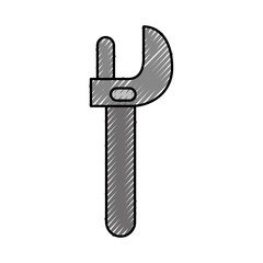 wrench tool isolated icon vector illustration design