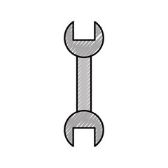 wrench tool isolated icon vector illustration design
