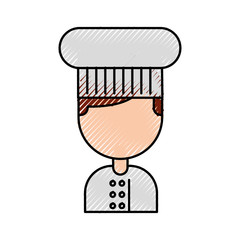 hotel chef avatar character vector illustration design