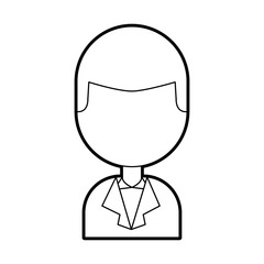 young man avatar character vector illustration design