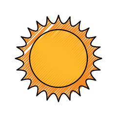 cute sun isolated icon vector illustration design