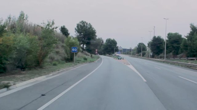 Driving on the road