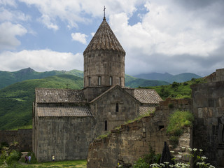 Fototapeta na wymiar Tatev, Seilbahn, Kloster, Provinz Sjunikh, Armenien, Asien