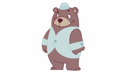 ursinho de colete azul