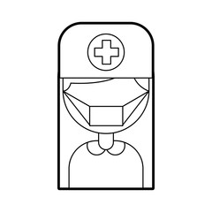 doctor avatar character icon vector illustration design