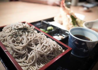 Japanese cold noodles 