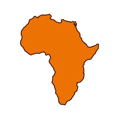 africa map isolated icon vector illustration design