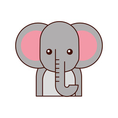 african elephant isolated icon vector illustration design