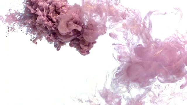 Violette ink in water. High quality footage for animated projects or VFX. Make eye-catching projects that feature an organic look. Everyone will love the stylish and painterly look of your next film