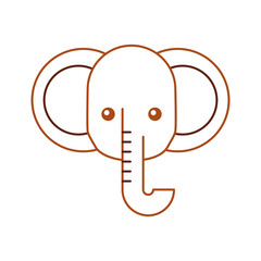 african elephant isolated icon vector illustration design