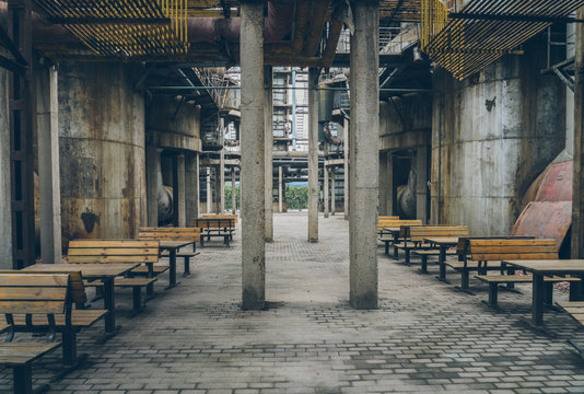 abandoned industrial factory