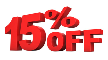 15 Percent Off