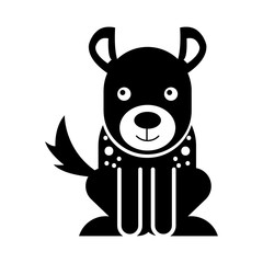 Wild hyena isolated icon vector illustration design