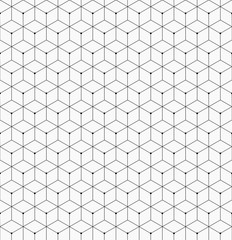 Fototapeta premium Hexagonal trendy hipster geometric vector pattern