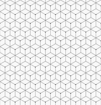 Hexagonal trendy hipster geometric vector pattern