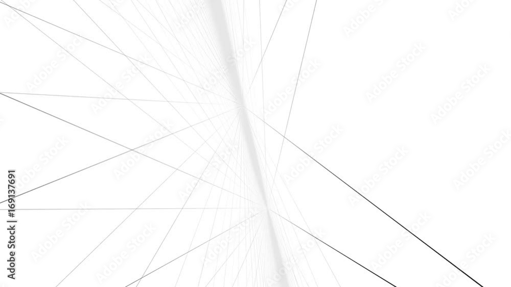 Poster abstract perspective grid surface with white background with a camera rotation motion.