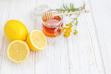 Tasty useful lemons. Vitamin C. Top view.  The concept of healthy food, vegetarianism, autumn, colds,  treatment, cure, therapy, medication.