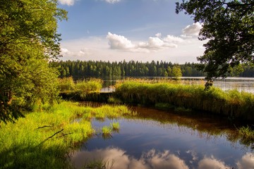 Preserved natural area Kladska (Glatzen) near small west bohemian spa town Marianske Lazne (Marienbad) - Czech Republic