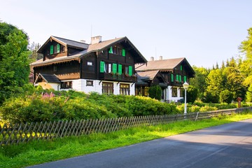 Preserved natural area Kladska near small west bohemian spa town Marianske Lazne - Czech Republic