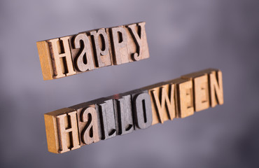 Happy Halloween Banner on an Abstract Background