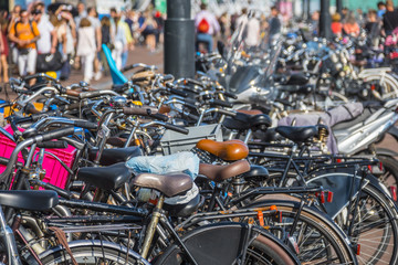 Amsterdam - the city with the most bikes in Europe