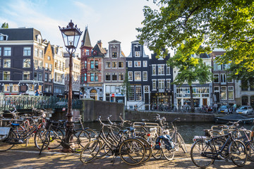 The beautiful canal area in Amsterdam - perfect place to relax