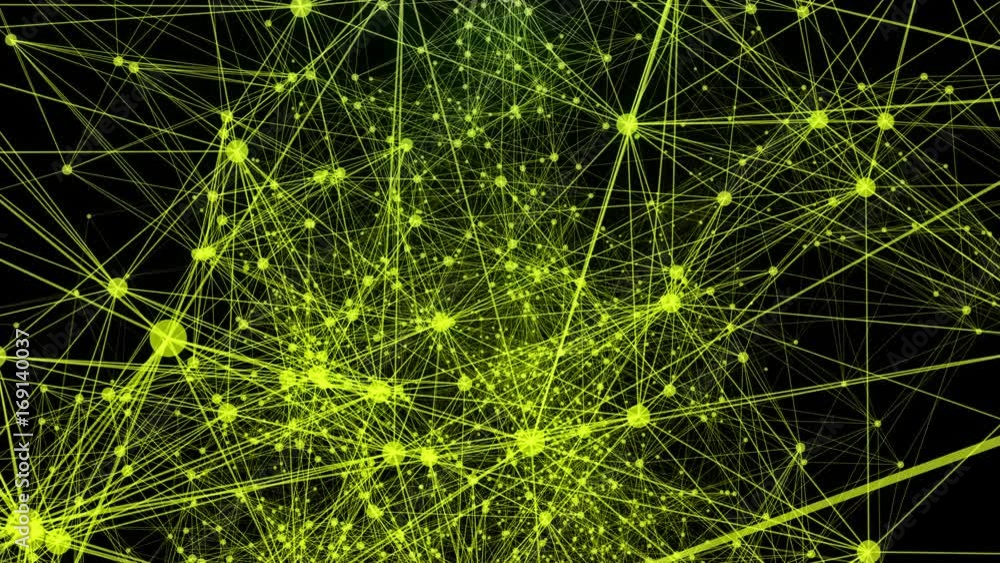 Poster abstract network connection animation background