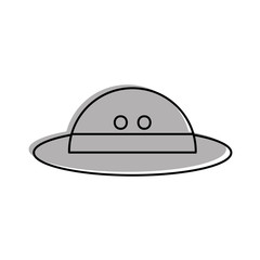 hat safari isolated icon vector illustration design