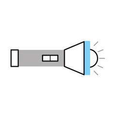 flash light isolated icon vector illustration design