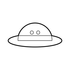hat safari isolated icon vector illustration design