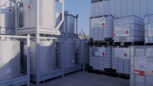 Storage of flammable materials outdoors