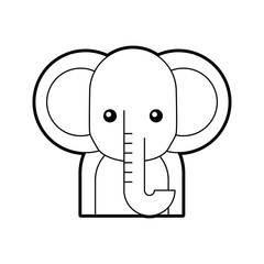 african elephant isolated icon vector illustration design