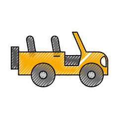 safari jeep isolated icon vector illustration design