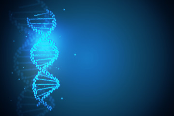 Blue DNA backdrop