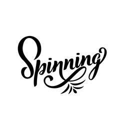 Spinner Time Lettering. Children's toy for hands. Hand spinner tricks. Banner element.