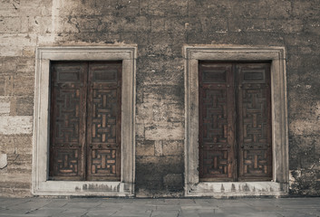 Wooden Doors in the Blue Mosque