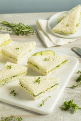 Homemade Cucumber Tea Sandwiches