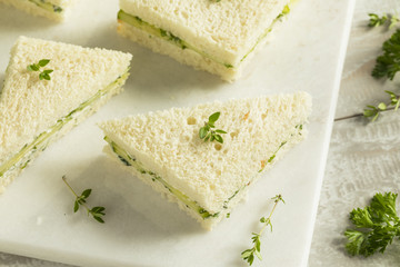 Homemade Cucumber Tea Sandwiches