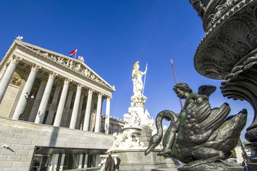 Obraz premium Wien, Parlament, Österreich, 1. Bezirk
