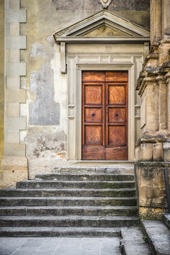 Side Entrance of a Church in Italy