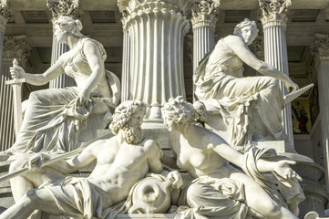 Wien, Parlament, Athenebrunnen, &Ouml;sterreich, 1. Bezirk