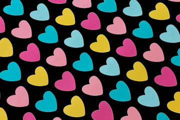 background colored hearts