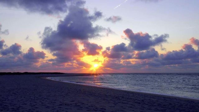 Sylt Nordsee Sonnenuntergang Weltnaturerbe Wattenmeer - Hintergrund  - Ellenbogen 
