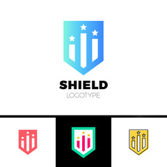 Rate Shield Secure Logo Template Design Vector