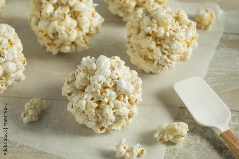 Sticker Sweet Homemade Popcorn Balls