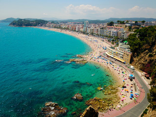 Spain sea – Lloret de mar. Aerial view