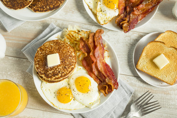 Healthy Full American Breakfast